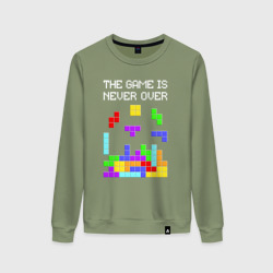 Женский свитшот хлопок Tetris - the game is never over