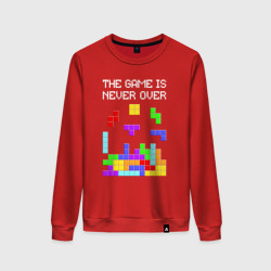 Женский свитшот хлопок Tetris - the game is never over