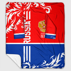 Плед с рукавами Национальная команда России с орнаментом