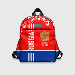 Детский рюкзак 3D Национальная команда России с орнаментом