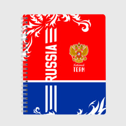 Тетрадь Национальная команда России с орнаментом