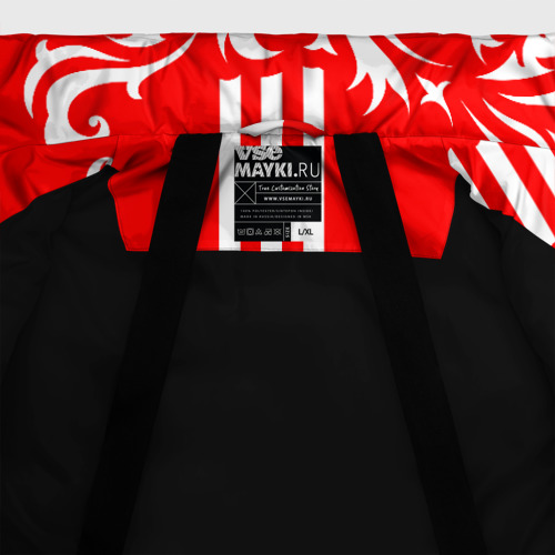 Мужская зимняя куртка 3D Национальная команда России с орнаментом, цвет черный - фото 7