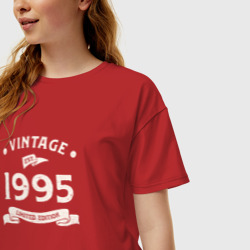 Женская футболка хлопок Oversize Винтаж 1995, ограниченный выпуск - фото 2