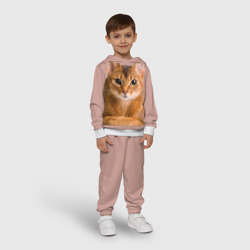 Детский костюм с толстовкой 3D Абиссинская кошка рыжая - фото 2