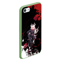 Чехол для iPhone 5/5S матовый Helltaker Lucifer арт краска - фото 2