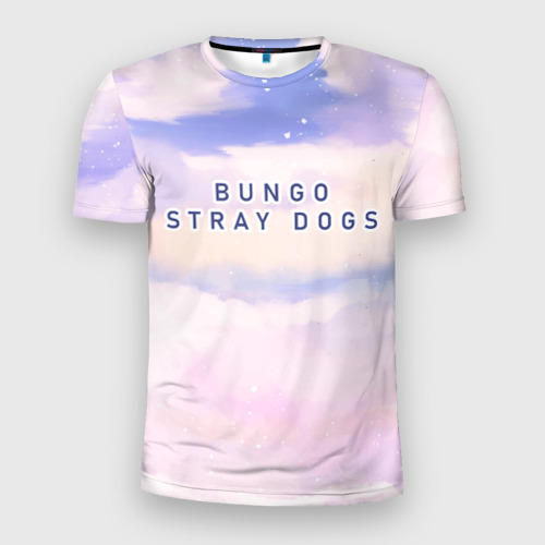 Мужская футболка 3D Slim с принтом Bungo Stray Dogs sky clouds, вид спереди #2