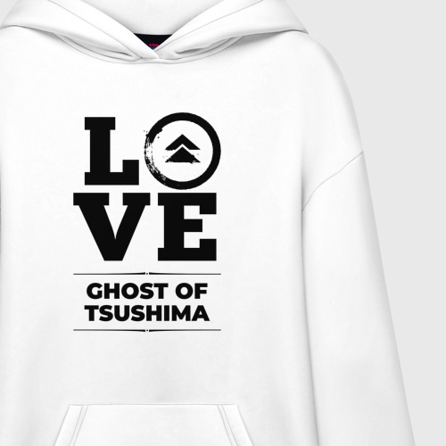 Худи SuperOversize хлопок Ghost of Tsushima love classic - фото 3