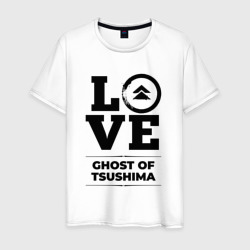Мужская футболка хлопок Ghost of Tsushima love classic