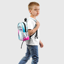 Детский рюкзак 3D Destiny neon gradient style: надпись, символ - фото 2