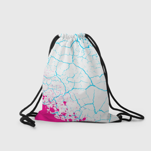 Рюкзак-мешок 3D Destiny neon gradient style: надпись, символ - фото 2