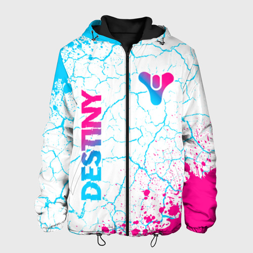 Мужская куртка 3D Destiny neon gradient style: надпись, символ, цвет 3D печать