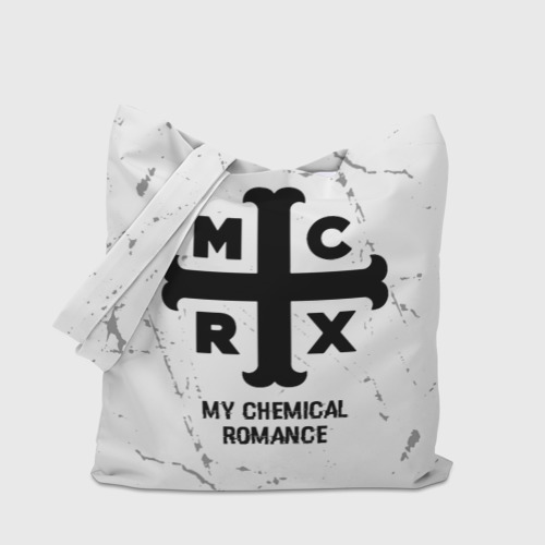 Шоппер 3D My Chemical Romance glitch на светлом фоне - фото 4