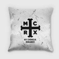 Подушка 3D My Chemical Romance glitch на светлом фоне