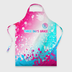 Фартук 3D Three Days Grace neon gradient style: символ сверху