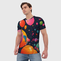 Мужская футболка 3D Море шаров - фото 2
