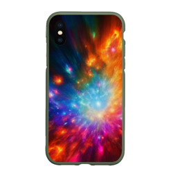 Чехол для iPhone XS Max матовый Космическая многомерность