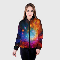 Женская куртка 3D Космическая многомерность - фото 2