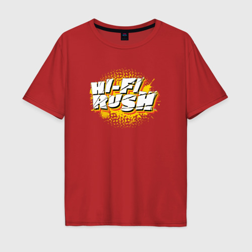 Мужская футболка хлопок Oversize с принтом Hi-Fi Rush, вид спереди #2