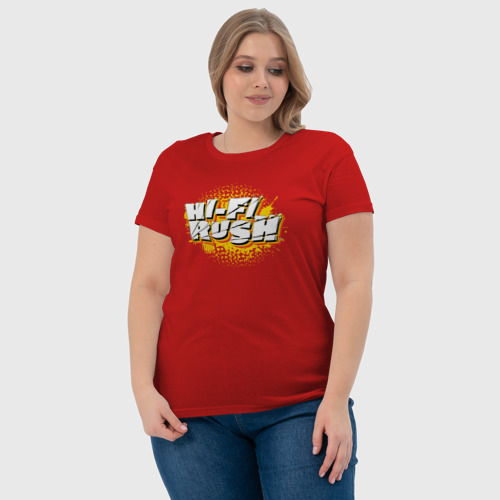 Женская футболка хлопок с принтом Hi-Fi Rush, фото #4