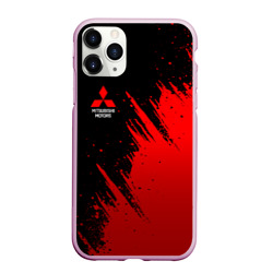 Чехол для iPhone 11 Pro Max матовый Mitsubishi red - sport