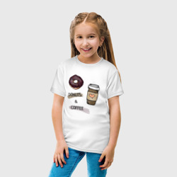 Детская футболка хлопок Donuts & Coffee - фото 2