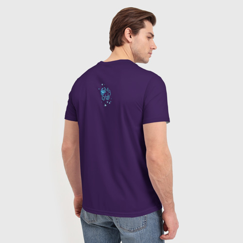 Мужская футболка 3D Знак Зодиака Телец с орнаментом, цвет 3D печать - фото 4