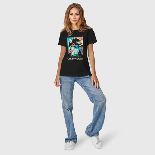 Светящаяся женская футболка JoJo oh my god - фото 6