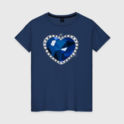 Женская футболка хлопок Титаник сердце океана
