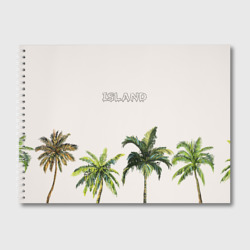 Альбом для рисования Пальмы island
