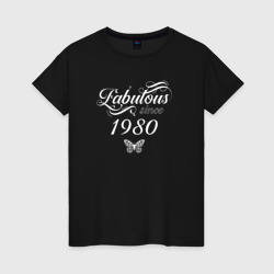 Женская футболка хлопок Fabulous since 1980