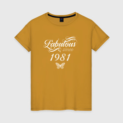 Женская футболка хлопок Fabulous since 1981