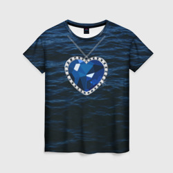 Женская футболка 3D Титаник сердце океана