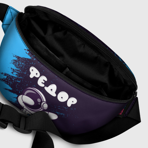 Поясная сумка 3D с принтом Федор космонавт даб, фото #6