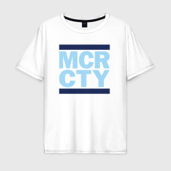 Мужская футболка хлопок Oversize Run Manchester city