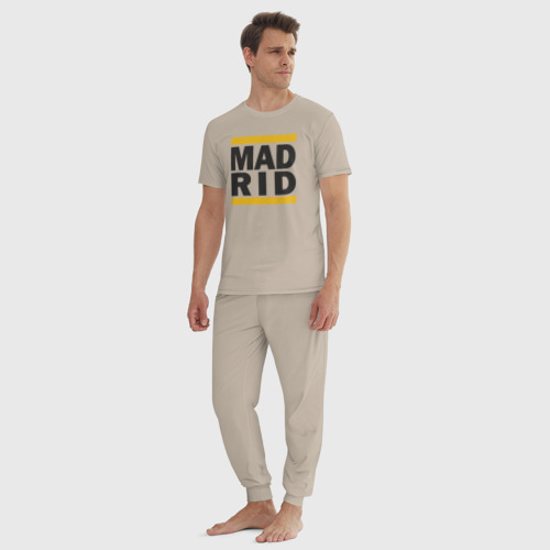 Мужская пижама хлопок с принтом Run Real Madrid, вид сбоку #3