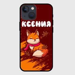 Чехол для iPhone 13 mini Ксения осенняя лисичка