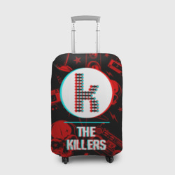 Чехол для чемодана 3D The Killers rock glitch