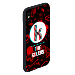 Чехол для iPhone XS Max матовый The Killers rock glitch - фото 2