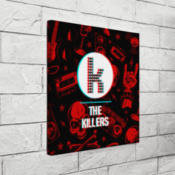 Холст квадратный The Killers rock glitch - фото 2