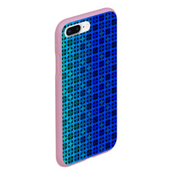 Чехол для iPhone 7Plus/8 Plus матовый Сине-зеленый геометрический узор - фото 2