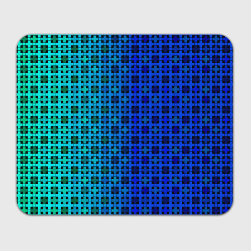 Прямоугольный коврик для мышки Сине-зеленый геометрический узор