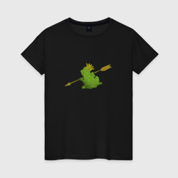 Царевна Лягушка со стрелой – Женская футболка хлопок с принтом купить со скидкой в -20%