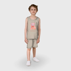 Детская пижама с шортами хлопок Леденец-сердечко - фото 2