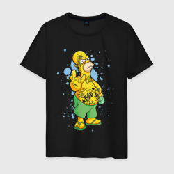 Светящаяся мужская футболка Homer bad boy