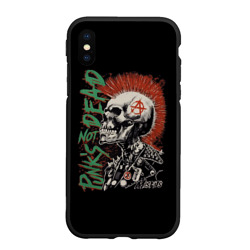 Чехол для iPhone XS Max матовый Punk's not dead