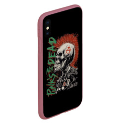 Чехол для iPhone XS Max матовый Punk's not dead - фото 2