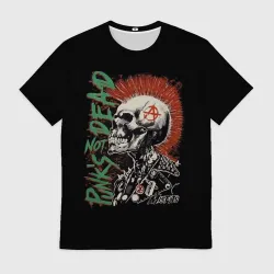 Мужская футболка 3D Punk's not dead