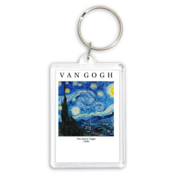 Брелок прямоугольный 35*50 Van Gogh Звёздная ночь 1889