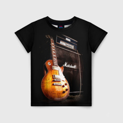 Детская футболка 3D Рокерская гитара