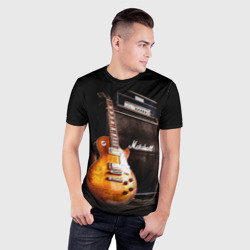 Мужская футболка 3D Slim Рокерская гитара - фото 2